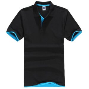 Black and blue polo