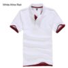 White and maroon polo