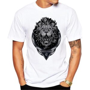 Lion King Design T-Shirt Short Sleeve