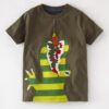 CoolKids Brown Round Neck Cotton Tees for Boys