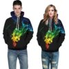 Colorful Crew Neck Smoke Skull Design Hoodie/Sweatshirt