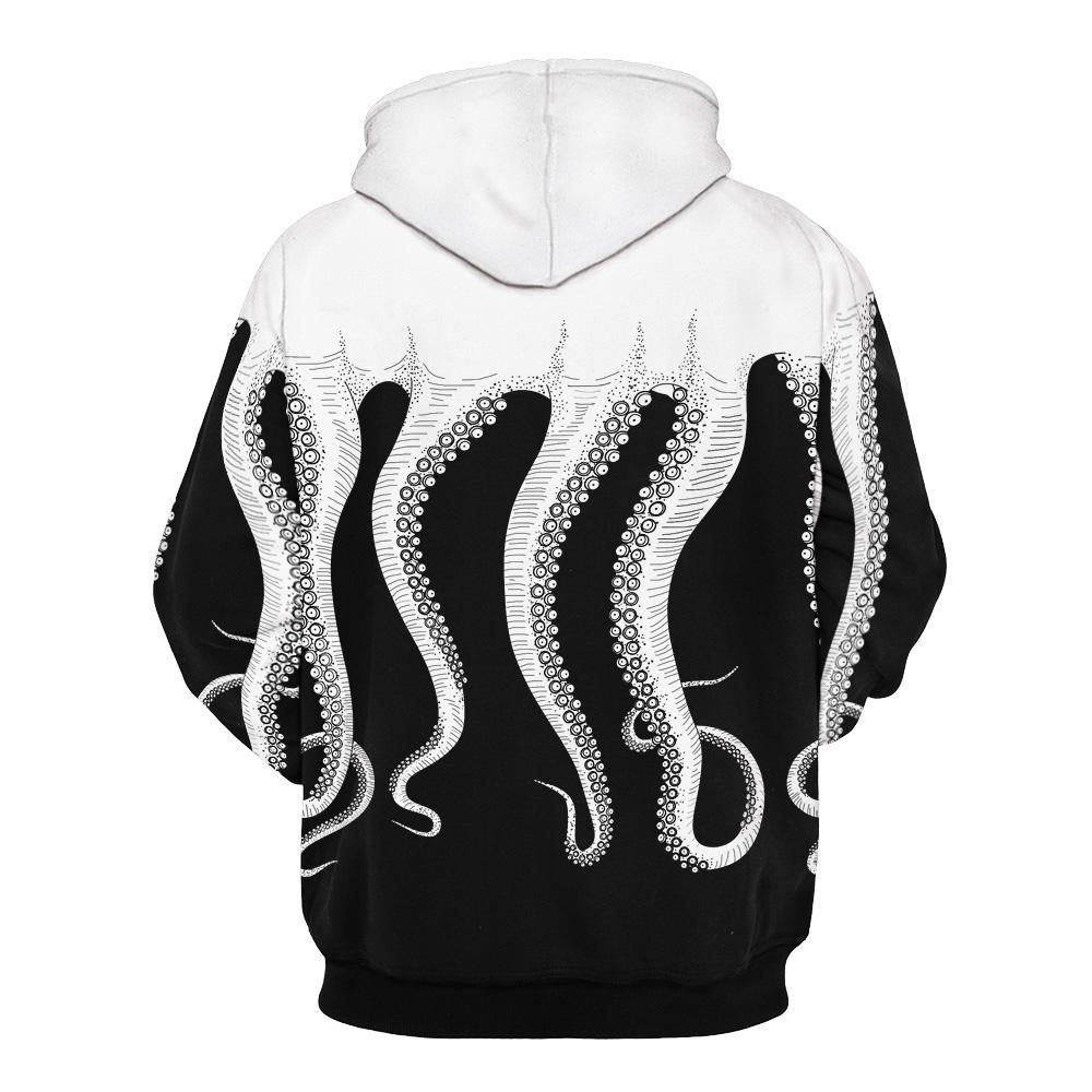 Octopus Design Unisex Hoodie Sweatshirt