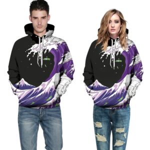 Digital Printed Pullover Unisex Hoodie Sweatshirt