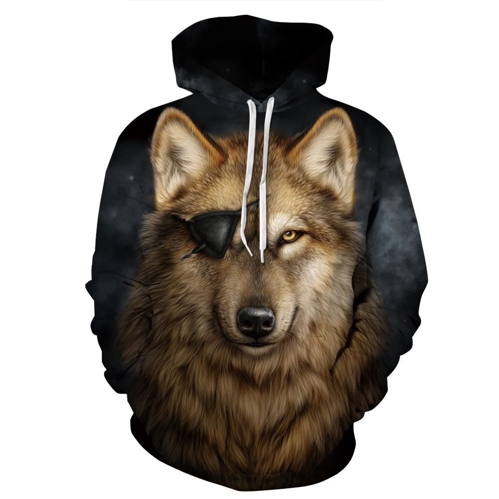 Pirate Wolf Pullover Unisex Hoodie / Sweatshirt