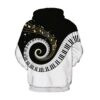 Melody Design Black & White Unisex Hoodie/Sweatshirt
