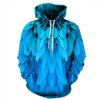 Blue Feather Unisex Hoodie Sweatshirt