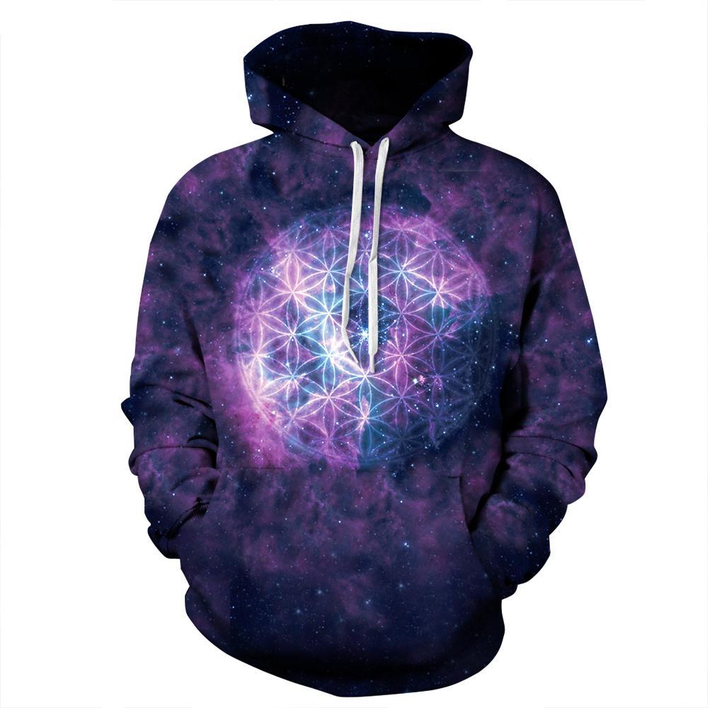 Purple Graphics Glowing Ball Unisex Hoodie/Sweatshirt