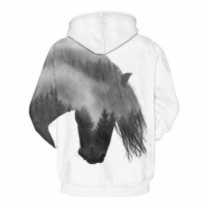 Wild Horse Design Pullover Unisex Hoodie Sweatshirt