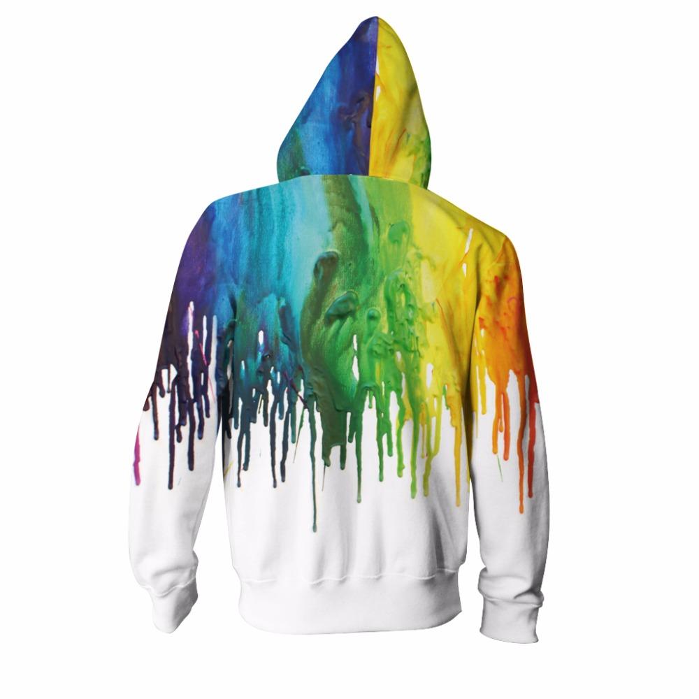 Paint Design Pullover Hoodie Sweatshirt