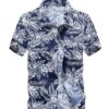 Hawaiian Shirt for Men Printed with white flowers