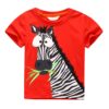 Cool Kids Boys Tee Shirt Zebra Pattern