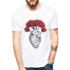 Heart with Peonies T-Shirt Design