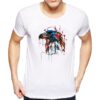 Cool Shirts Eagle Painting Design T-Shirt Short Sleeve