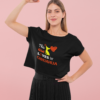 crop top mockup featuring a woman proudly raising her arm 31965