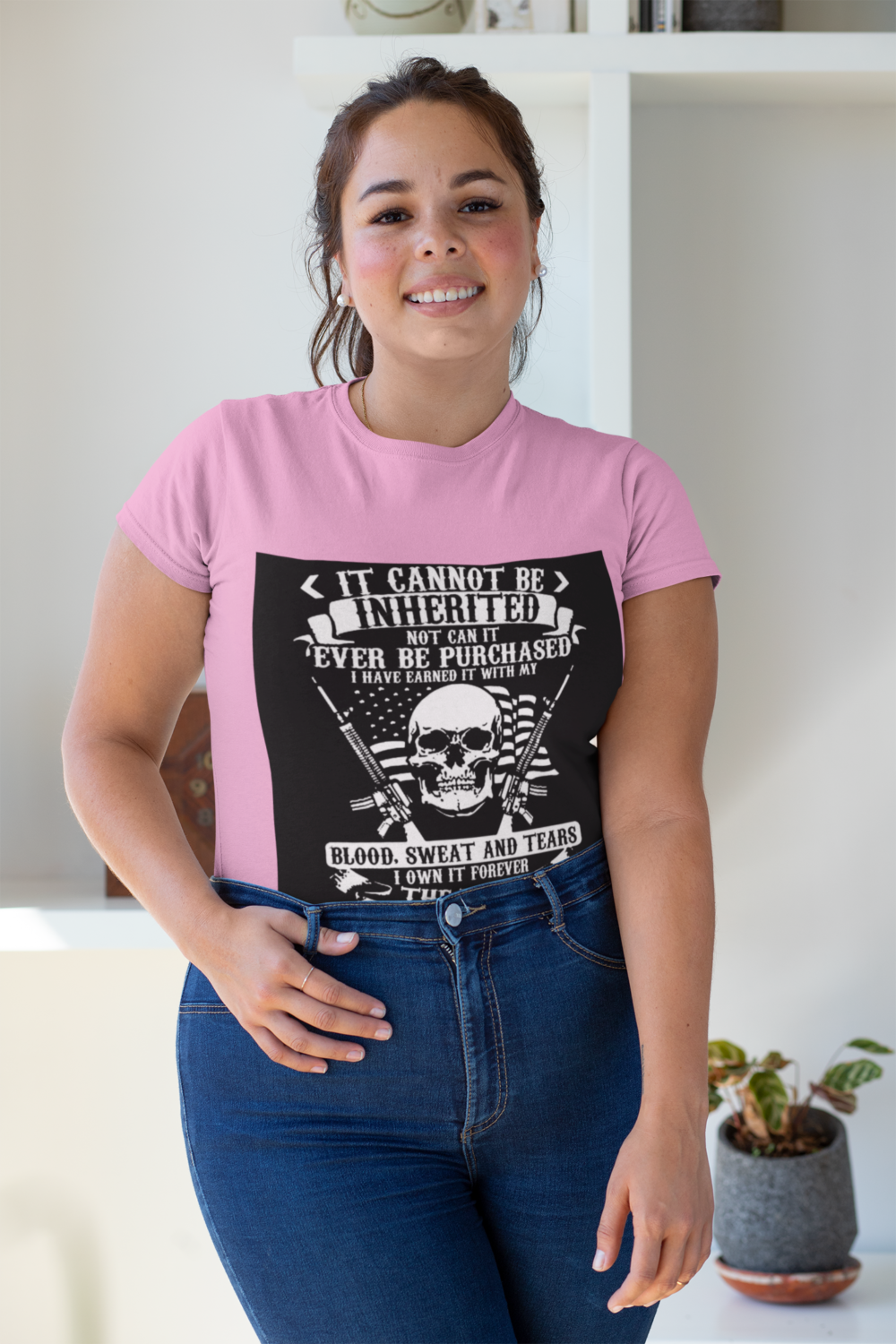 plus size t shirt mockup featuring a smiling woman 31033 1