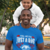 t shirt mockup featuring a happy dad and his daughter posing at a park 31393