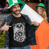 t shirt mockup featuring a joyful man celebrating st patricks day festivity 32119