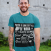 t shirt mockup featuring a smiling man with a tattooed arm 28619 2