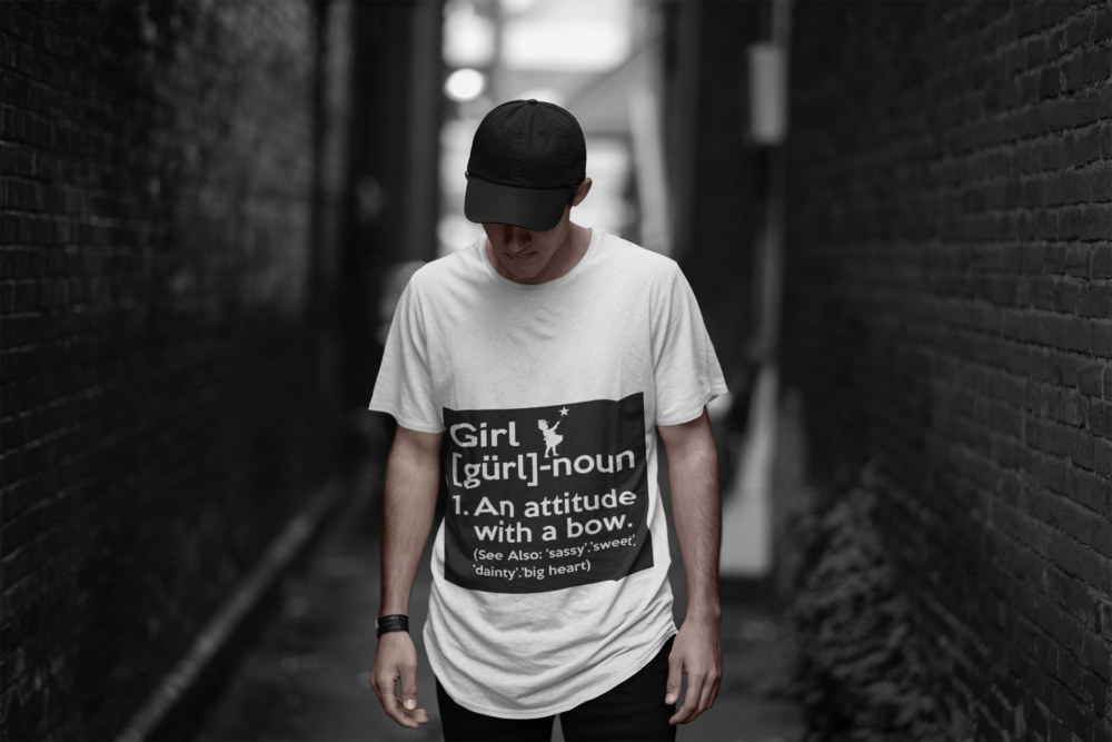 t shirt mockup of a cool man posing in a dark alley 2357 el1