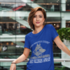 t shirt mockup of a cool woman in a modern building 414 el