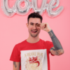 t shirt mockup of a man in a valentine s setting 31208 1
