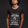 t shirt mockup of a man with dark glasses under a bright light 22859