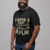 t shirt mockup of a smiling man with a thick beard 21522