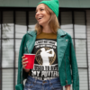 t shirt mockup of a woman dress in green for st patrick s day 32120
